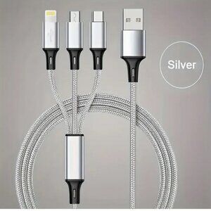 NWT Fast Charging Cell Phone Tablet Cable Cord 3-in-1 4-feet Car Charger UnivRsL